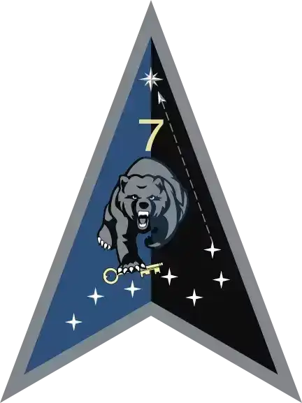 美国太空军标志：三角翼部队7——9