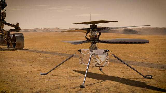 美国宇航局的火星直升机报告