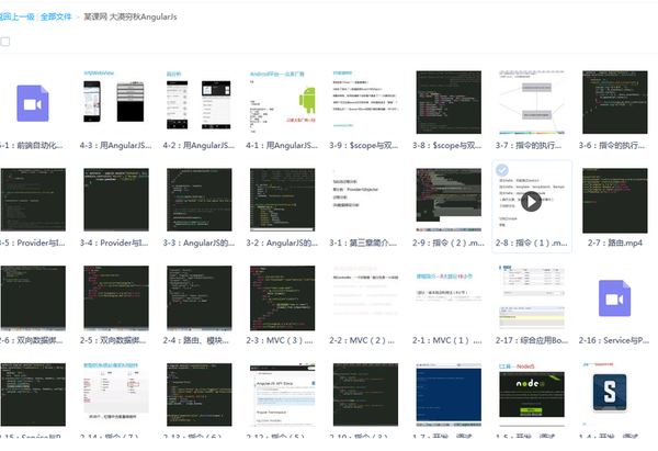 AngularJs基础教程 AngularJs入门教程( 大漠穷秋),全套视频教程学习资料通过百度云网盘下载 