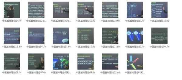 中医基础理论,全套视频教程学习资料通过百度云网盘下载 