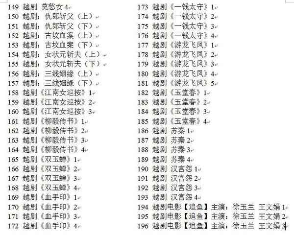 3985部越剧全集mp3音频高清视频全剧合集打包下载,全套视频教程学习资料通过百度云网盘下载 