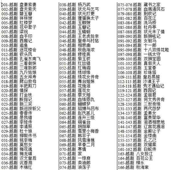 3985部越剧全集mp3音频高清视频全剧合集打包下载,全套视频教程学习资料通过百度云网盘下载 