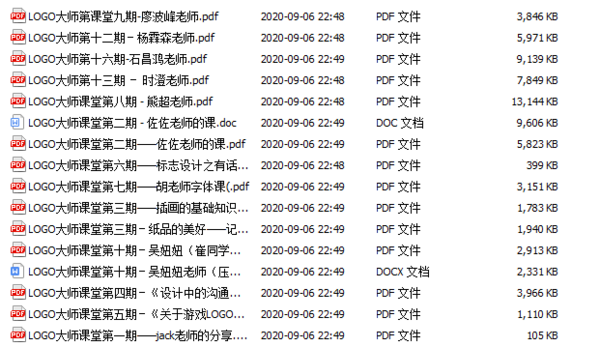 LOGO大師課堂笔记 ,全套视频教程学习资料通过百度云网盘下载 