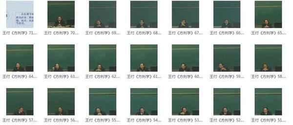 王付《方剂学》,全套视频教程学习资料通过百度云网盘下载 