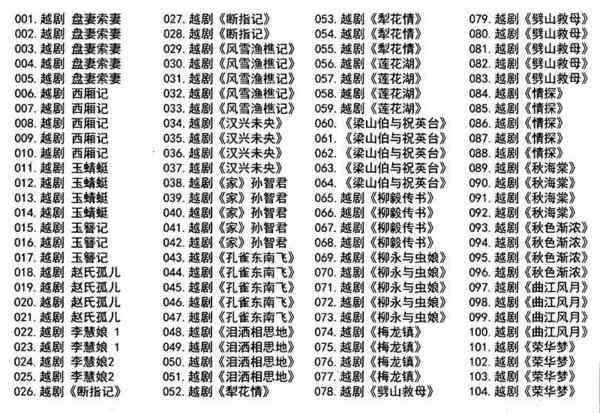 3985部越剧全集mp3音频高清视频全剧合集打包下载,全套视频教程学习资料通过百度云网盘下载 