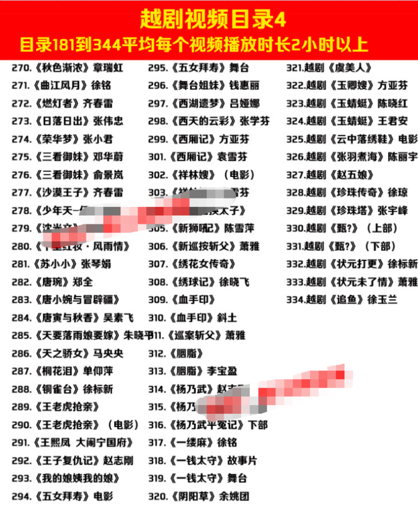 3985部越剧全集mp3音频高清视频全剧合集打包下载,全套视频教程学习资料通过百度云网盘下载 