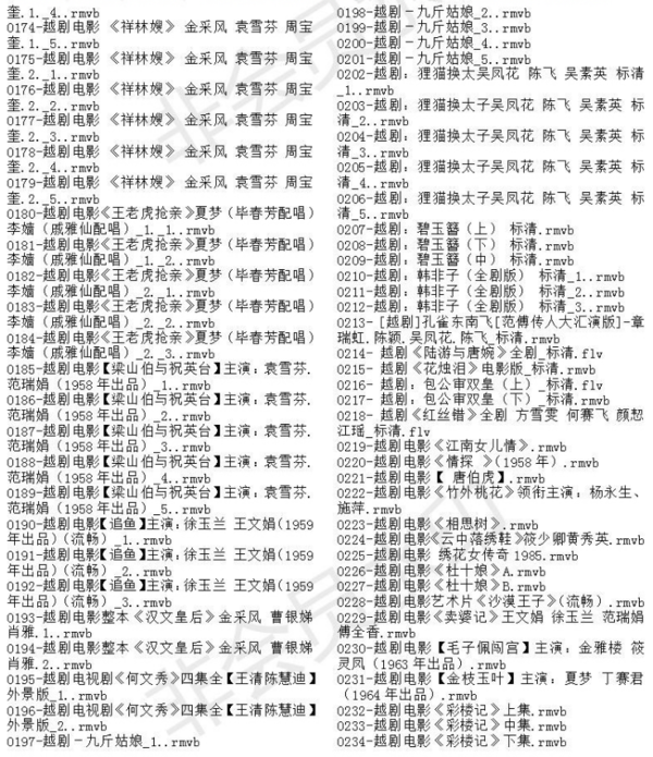 3985部越剧全集mp3音频高清视频全剧合集打包下载,全套视频教程学习资料通过百度云网盘下载 