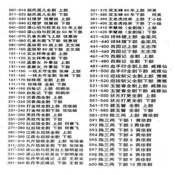 3985部越剧全集mp3音频高清视频全剧合集打包下载,全套视频教程学习资料通过百度云网盘下载 