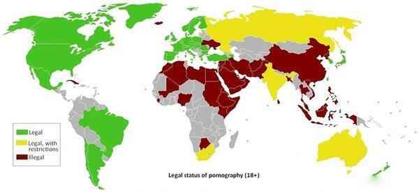 趣图：世界上哪些国家色情业是合法的？