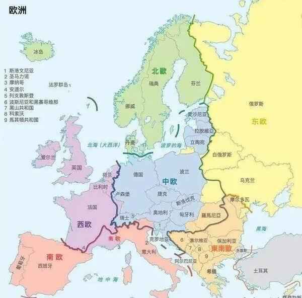 有意思的图：欧洲各个国家的平均智商