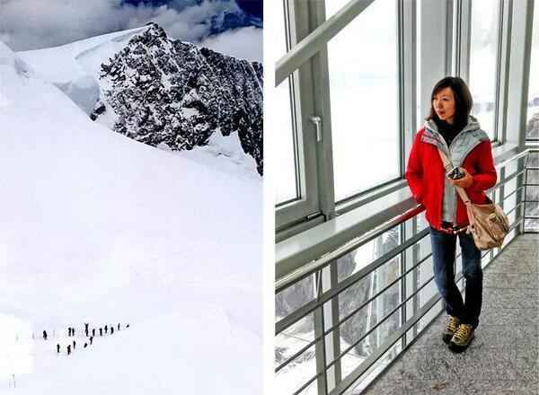 瑞士少女峰图片欣赏，乘高山齿轮火车登少女峰