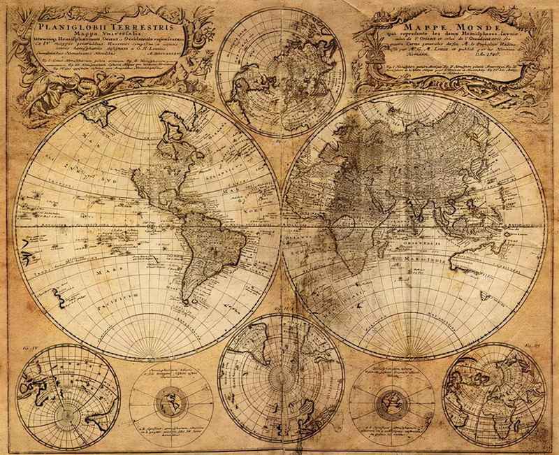 地图通常是按照什么绘制的？地球是否还有未被标注的地方？