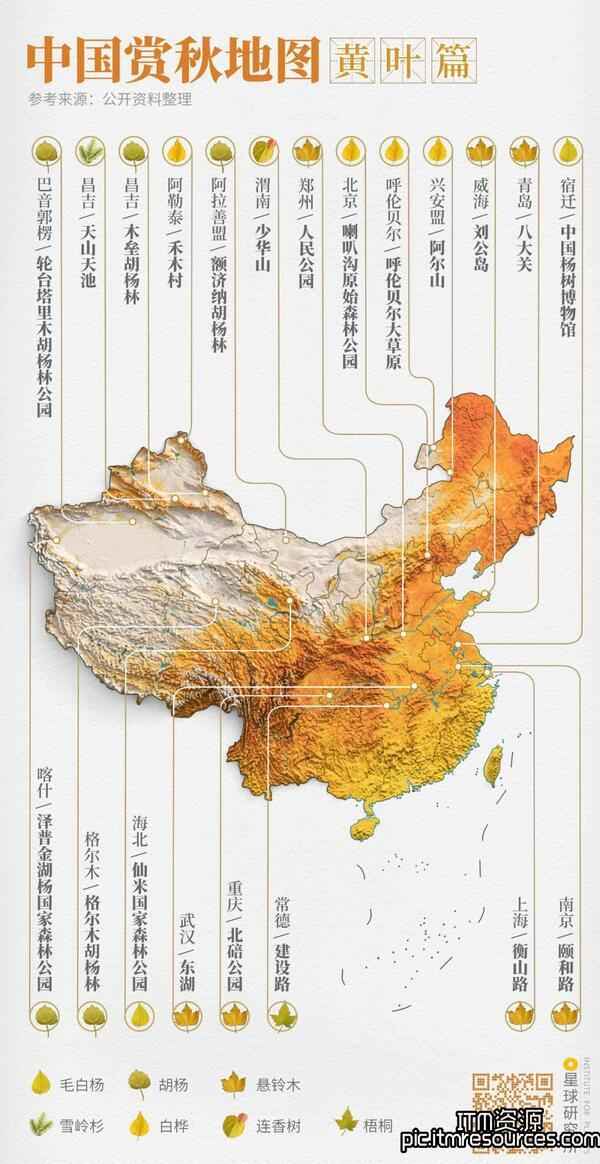 来了！2021中国赏秋地图