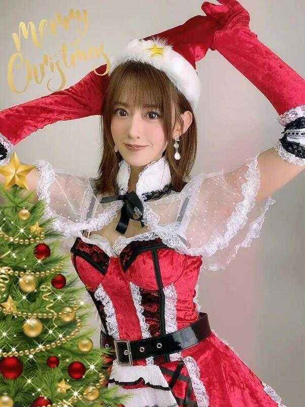 日本圣诞美女，盘点15位顶级女U圣诞套装
