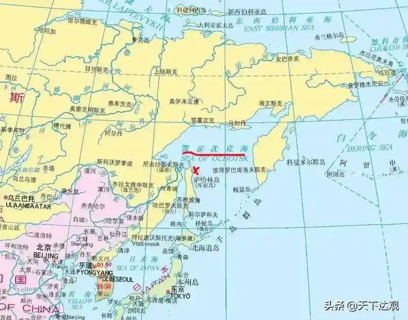 鄂霍次克海在哪里？鄂霍次克海地理位置