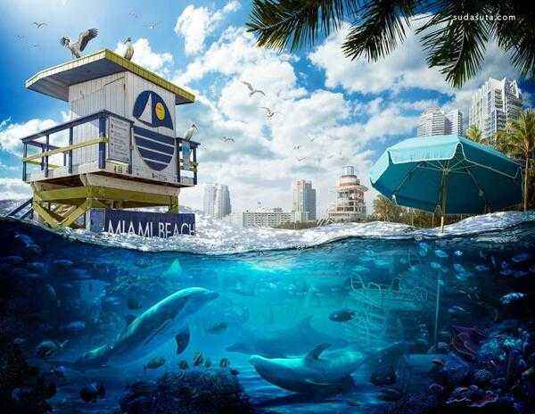 水上漂浮建筑（漂浮的水上世界）
