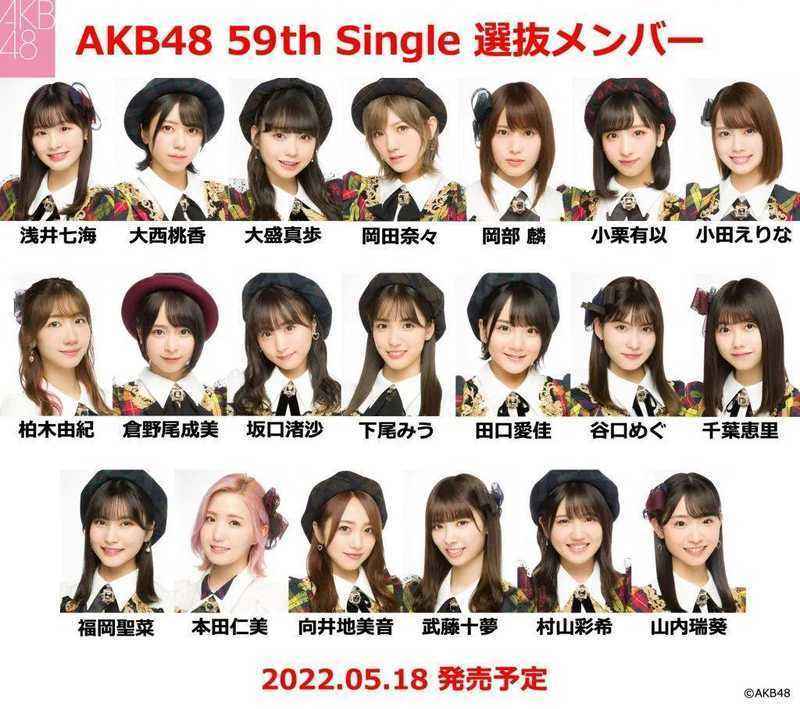 AKB48新单选拔，本田仁美首次担任C位！