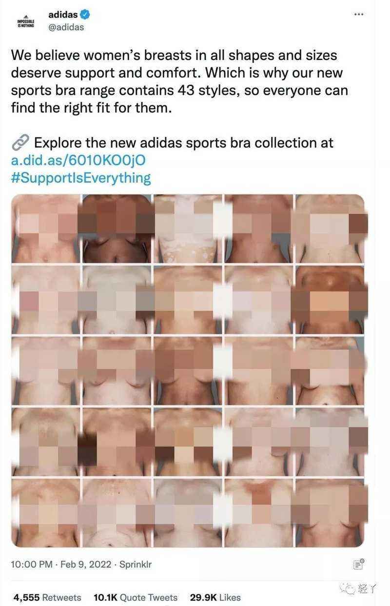 ​Adidas新广告怎么了，无码裸胸照？