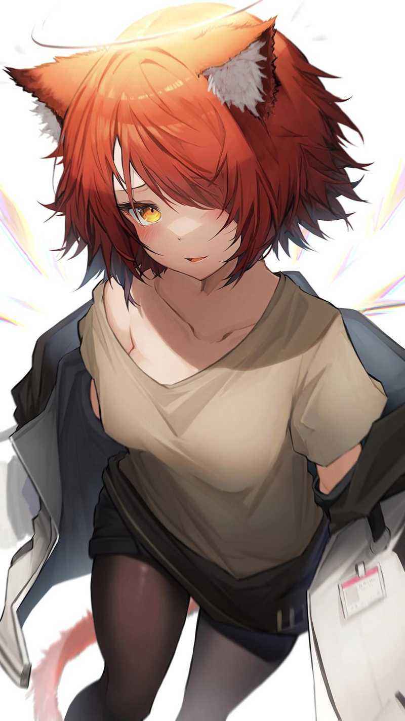 把衣服穿好哦~不然会着凉的！《明日方舟》能天使壁纸合辑